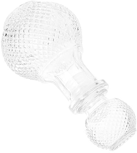 OKUMEYR Decanter per Whisky e Bottiglia Vetro Liquori 250ml Trasparente Spessa, Contenitore per Vino, Distributore di Liquori in Vetro, Decorativo per Casa e Intrattenimento
