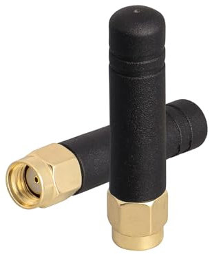 ACONRFTOL 2.4GHz 5.8GHz Mini Antenna WiFi 2dBi RP SMA Male Dual Band Mini WiFi Antenna PC Card Bluetooth for Wireless Network Card Wireless Router Booster PCI IP Camera 2PCS
