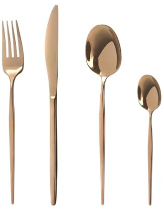 Set 24 posate champagne Royal in acciaio inox