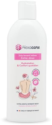 HEXACARE – Soin Lavant Intime Extra Doux 200 ml | Hydratation & Confort Quotidien – pH 4.5 | Extrait de Cadendula | Fabriqué en France