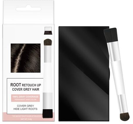 Poudre de de cheveux | 6,5 g de couverture de couleur des cheveux pour les racines des cheveux visibles – Remplissage multifonction du cuir chevelu contre les zones claires et couverture grise