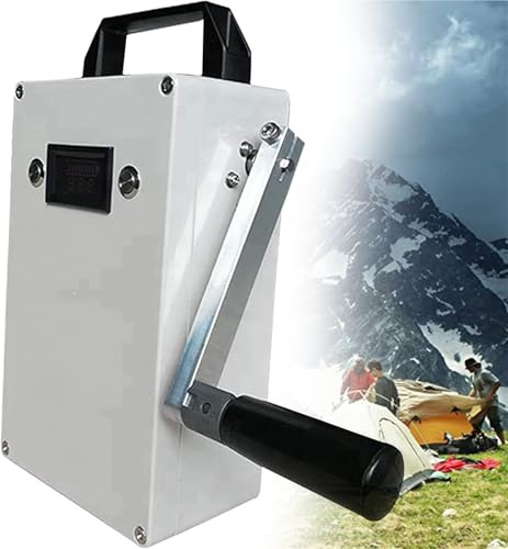 XHSMYXGS Generador de manivela de 150w, Fuente de alimentación Solar, generador Manual portátil, con Enchufe USB AC110V/220W generador de energía de Emergencia Carga USB para Acampar, Viajar