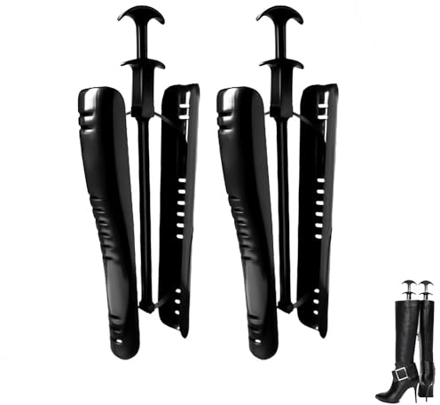 JACKANNA 2 Stück Stiefelspanner Damen Reitstiefel mit Griff, Schuhspanner Stiefel Spanner, Verstellbare Schuhspanner Zedernholz Für Mittelhohe Stiefel, Schneestiefel Und Lederstiefel