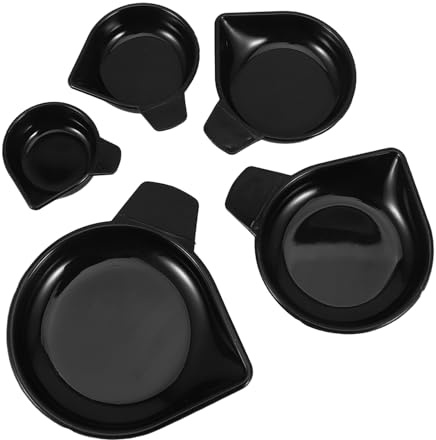 Cabilock Plateaux de Pesée en Plastique Bec Verseur Mini Coupelles pour Liquides Poudres et Bijoux Format Compact Hygiéniques et Légers Adaptés Laboratoire la Cuisine et Bijouterie