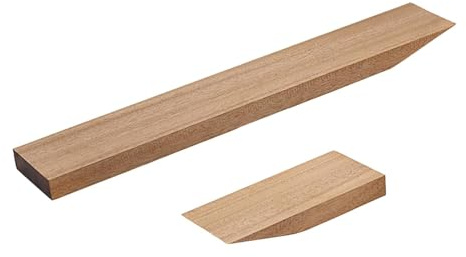 Harilla 2 Manici Di Chitarra in Legno Grezzo, Manico Di Ricambio Diviso a 14 Gradi, Adeguatamente Essiccato Con Un Contenuto Di Umidità Del 6-10%, Per Assemblare Paletta