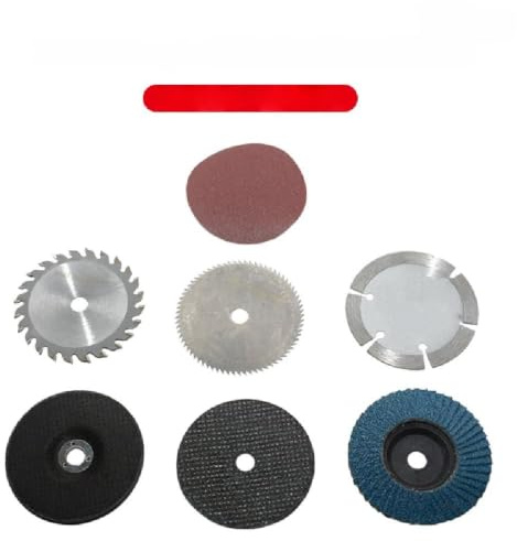Lot de 7 disques à tronçonner de 75 mm adaptés aux angles de trou de 10 mm. Lames de scie circulaire pour outils de ponçage et de polissage, adaptées pour couper le carrelage, le bois et le métal.
