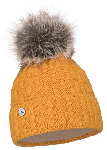 ELIMELI Damen Winter Mütze warme Strickmütze Wintermütze mit Bommel Slouch Strick Beanie Damen für Winter Bommelmütze Hergestellt in EU Farbenauswahl 16517