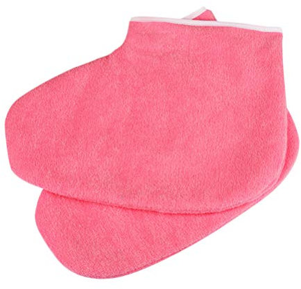 Healifty Paraffin Socken Wachs Badesocken Paraffin Booties Frottee Booties Wachs Fußbad Abdeckung feuchtigkeitsspendende Fußpflege