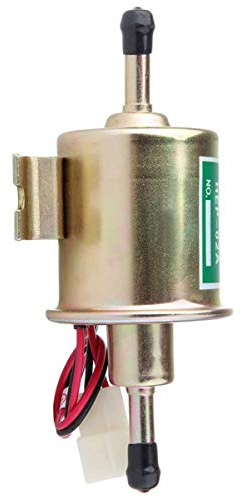 Hippotech ATV HEP-02A Benzinpumpe Dieselpumpe Niederdruck Kraftstoffpumpe Externe Kraftstoffpumpe Elektrische Kraftstoffpumpe 12V für Motorrad Vergaser