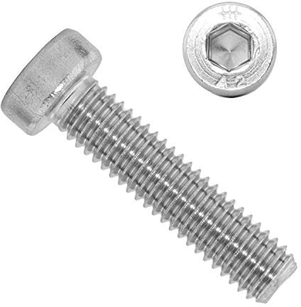 Zylinderschrauben mit Innensechskant (ISK) und niedrigem Kopf M8x16 mm aus Edelstahl A2 (10 Stück) | DIN 7984 - Gewindeschrauben - Schrauben von MESAROS®