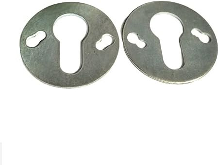 VRX INTERNE BORCHIA TONDA SERRATURA CILINDRO SAGOMATO DIAMETRO 50mm 2 PEZZI ARGENTO