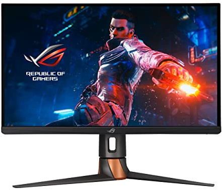ASUS ROG Swift 360Hz 68.6 cm 1440P HDR Monitor para Juegos (PG27AQN) - QHD (2560 x 1440), IPS rápido, 1 ms, G-Sync, Cuidado de los Ojos, HDMI, DisplayPort, USB, diseño ergonómico, Montaje en Pared