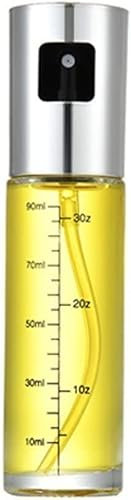Xingdianfu Pulverizador Aceite Cristal de Acero Inoxidable 100ml, Aceitera De Aceite de Oliva, Vaporizador Aceite de Oliva y Vinagre, Dispensador para Cocinar