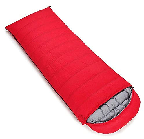 Schlafsack Vier-Jahreszeiten-Daunenschlafsack für den Außenbereich, ultraleichter Schlafsack, Kompressionssack (lila400) (rot400)