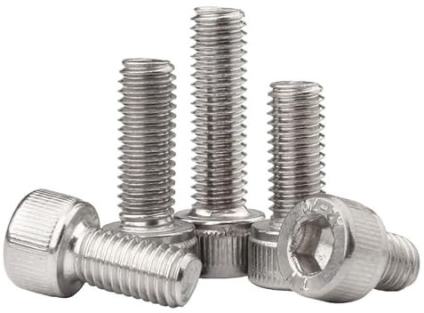 Hält Dinge fest Innensechskantschraube aus Edelstahl 304, M1,4, M1,6, M2, M2,5, M3, M4, M5, M6, M8, DIN912, Innensechskant, Maschinenschraube Geeignet für viele Einsatzorte(18mm,M1.6 50pcs)