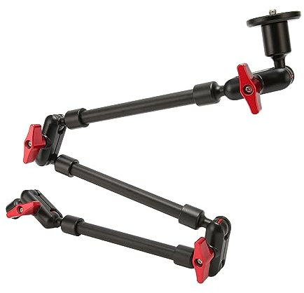 Bewinner 31inch Magic Arm, Articulating Magic Friction Arm Adjustable, Camera Mount Magic Arm with 1/4 in 3/8in Thread Screw, Can Rotate 360 Degrees, Magic Arm Super Clamp for Webcam