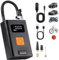 Tragbarer Luftkompressor Mini Reifenpumpe 12V 2000mAh Akku Wiederaufladbarer Elektrischer Kompressor Fahrradpumpe 150PSI Luftpumpe mit Manometer für Auto Fahrrad Motorrad Bälle, AutoOff, USB-Powerbank