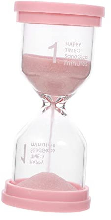PRETYZOOM 2pcs Hourglass Decor Timer Tooth Brushing Sand Timer Glass Decorative Desktop Hourglass