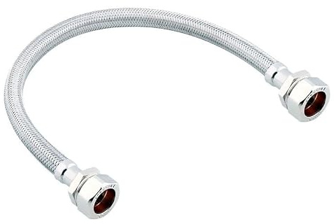 ODSUPPLIES - 15mm x 15mm x 900mm Flexible Tap Hose WRAS