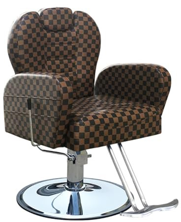 TT-YEC Retro-Friseurstuhl Für Barbershop, 90 ° -160 ° Liegende Friseurstuhl, Hochleistungshydraulikpumpe 360 ​​° Rotierende Friseurstuhl, Höhe Einstellbarer Beauty-Friseurstuhl,C