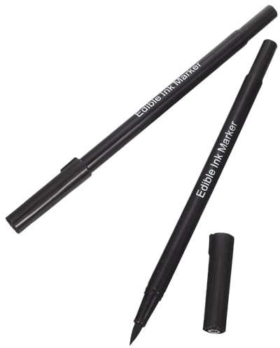 Ciieeo 2 Pezzi Penna Di Cottura Pennarello A Punta Sottile Nero Penna Cibo Penna Da Cucina Penne Glassa Penne Penna Biscotti Pennarelli Alimentari Forniture