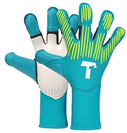 T1TAN Profi Torwarthandschuhe Herren Rebel Fingerschutz, Größe 6-11, Torhüterhandschuhe Erwachsene, Tormannhandschuhe Jugendliche, Fußball Torwart