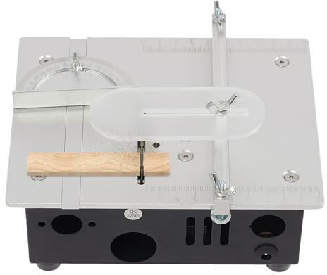 Mini sega circolare da tavolo, seghe circolari da tavolo di precisione portatili seghe da banco elettrico di precisione portatile Table Saw, seghe circolari da tavolo multifunzione