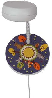 meineWunschleuchte Kinderzimmer Wandlampe Waldtiere, mit Flexarm, Höhe 20cm