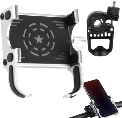 Soporte Teléfono Manillar Base Ajustable con Rotación De 360 Grados