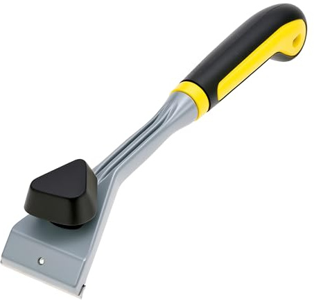QWORK® Farbenschaber, Hartmetallschaber 63,5 mm, Kraftschaber mit Haltegriff, zum Entfernen von Farbe, Klebstoff, Harz