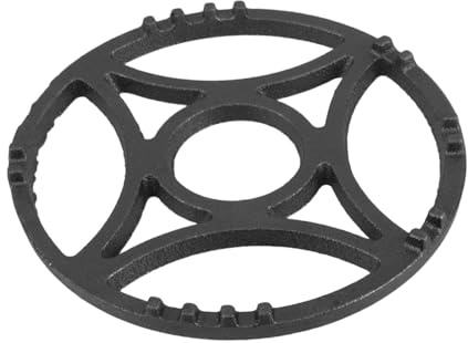 BESPORTBLE Cast Iron Wok Ring Stand Non Slip Support for Gas Hob Stable and Secure Wok Pan Holder Compact Design for Small Kitchens and Outdoor Cooking