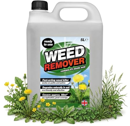 5L Strong Weed Remover With Acetic Fast Acting Ready To Use For Paths, Patios & Hard Surfaces (4)