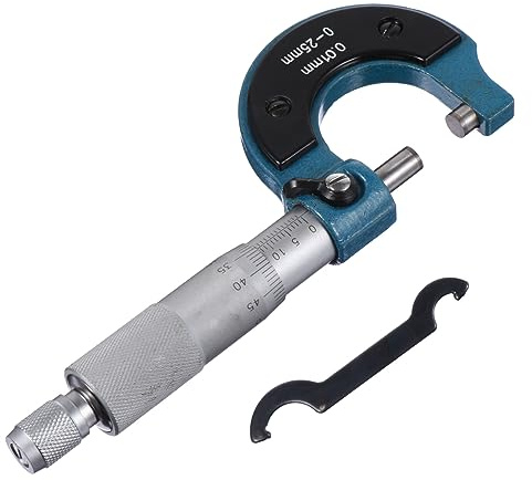 TOYZFRIENDY Micrómetro Exterior Portátil con Tambor de Antióxido para Medición Precisa