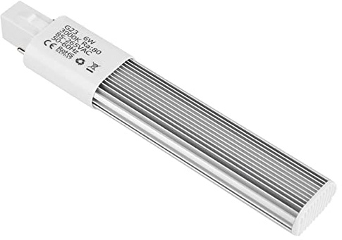 Dioche 11 Watt 2 6W LED Compact Lamp G23 28pcs 2835 High Brightness Cool White Tube Light for & Recessed Lighting, Easy Plug & Play Installation (G23)
