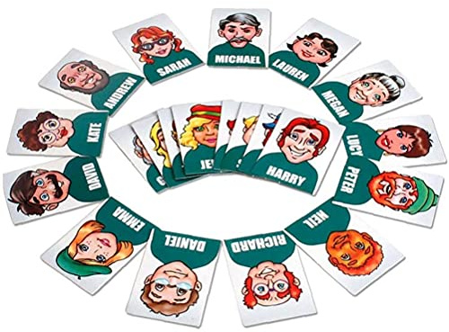 Omquot Karten-Ratespiel, Leichtes Familienkartenspiel, Kunststoffbrett, Interessant für die Tägliche Unterhaltung