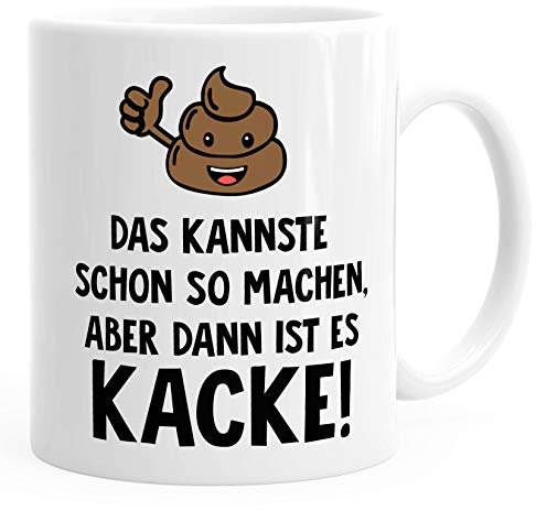 Tasse Kaffeetasse Teetasse Keramiktasse MoonWorks® weiß unisize