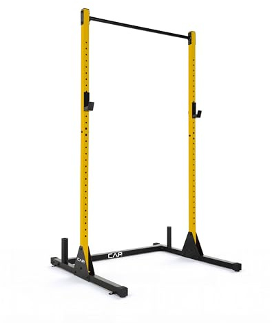 cap Barbell FM-905Q-YL, Supporto per Esercizi Power Rack Unisex-Adulto, Giallo