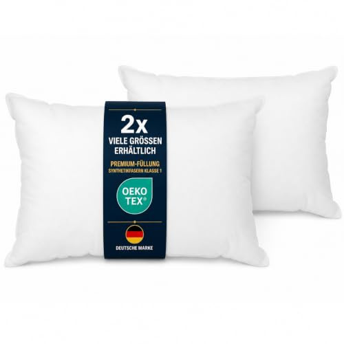 Bestlivings Füllkissen 30x50cm 2er-Set - Premium-Polyester-Füllung Klasse 1 | extra bauschige Innenkissen, für Couchkissen & Dekokissen, prall gefüllt, formstabil, waschbar bei 30°C, OEKO-TEX