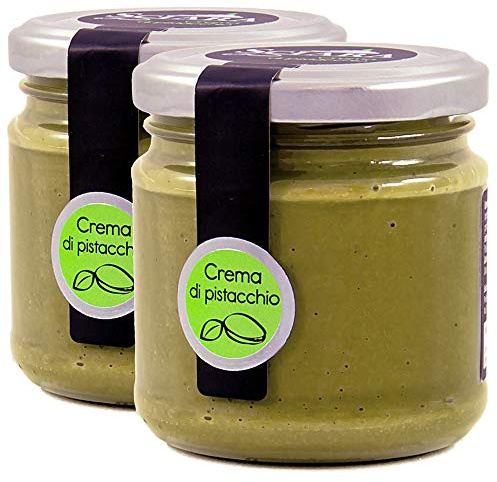 SCIARA - Crema Spalmabile al Pistacchio - Con il 30% di Pistacchi. Senza Glutine e Senza Uova - 2 pezzi X 190g