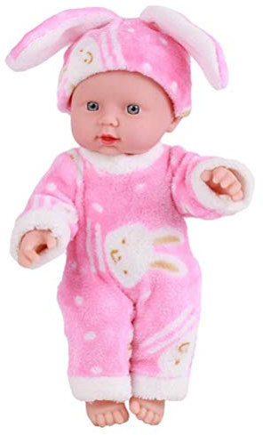 Körper Babypuppe, 30 cm weiches realistisches Babyspielzeug, herausnehmbares Outfit, waschbar, Badezeit-Babypuppe, Flexibles, pädagogisches Spielzeuggeschenk für Mutter und Kind