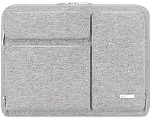 Lacdo 360° Protectora Funda Portátiles para ASUS VivoBook/Zenbook 14, Lenovo V14 / IdeaPad Flex 5 / ThinkPad 14, Huawei Matebook D14, 14 HP Acer ASUS DELL Chromebook Bolsa Blanda Funda, Gris