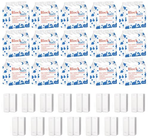 HSD Water Softener Salt Block - Food Grade, Compatible with All Machines - 15 Pack