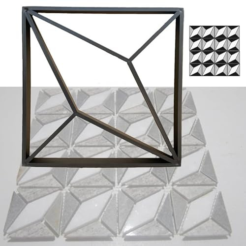 Natudeco Diamante Molde pavimentación hormigón Molde hormigón Forma DIY Fabricante Pasarela ladrillo Cemento Reutilizable para jardín Patio