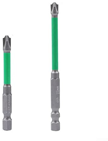 2pcs FPH2 Tournevis Magnétique Spécial Fente Croix Embouts pour Électricien FPH2 pour Disjoncteurs (65mm + 110mm)
