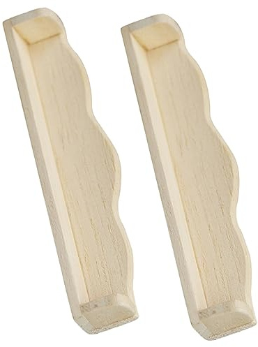NAMOARLY 2Pièces Étagères Murales Miniatures Bois Décoration pour Maison de Poupée Meubles Miniatures Accessoires de Maquette Maison Étagères Flottantes pour Décoration Intérieure