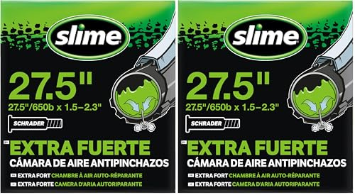 Slime Unisex – Erwachsene 584/597 Radfahren Smart-Schlauch, Grün, 27,5 (650b) X1.90-2.125, 9-2.125 40mm (Packung mit 2)