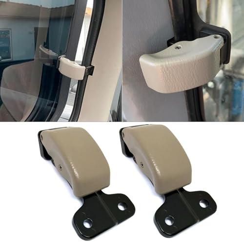 Abodvu Compatible with Toyota Tundra Rear Window Latch 2000-2006,Back Left & Right Side Window Latch Assembly W/O Screws for 1st Gen Tundra,Tan Rear Quarter Window Latch Replace for 62920-34012,1 Pair
