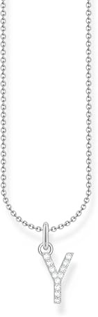 THOMAS SABO Halskette Buchstabe 925 Sterling Silber mit Zirkonia KE2240 - KE2265