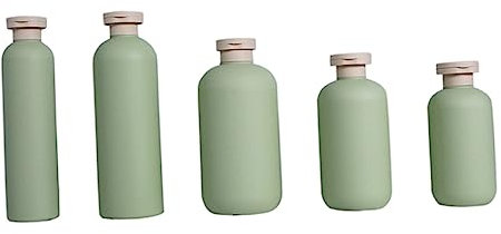 NAMOARLY 5stücke Teilige Praktische Duschgel Flaschen Mit Nachfüllfunktion Kompakte Lotion Flaschen Leicht Und Sicher Für Unterwegs Hochwertige Für Shampoo Und Duschgel