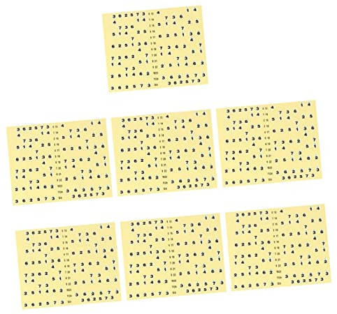 Adesivi Tastiera Chitarra 7 Pezzi, Sticker Gialli per Fingerboard | Decalcomanie Adesive Pratiche, Aiuto per Apprendere i Tasti, senza Residui e Facili da Montare e Rimuovere